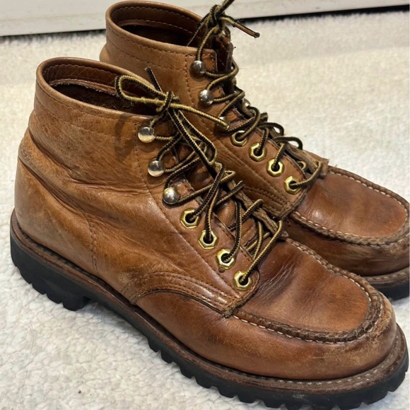 Herman Vintage unisex Brown Leather Boots